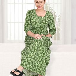 UDHATIKRAMAN Women Floral Printed Maxi Nightdress-image-44