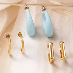 Rubans Circular Hoop Earrings-52