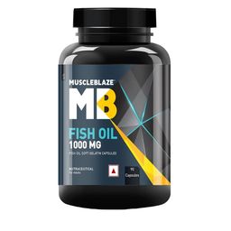MuscleBlaze Omega 3 Fish Oil 1000mg Capsules - 90 Softgel Capsules-5