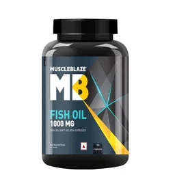 MuscleBlaze Omega 3 Fish Oil 1000mg Capsules - 180 Softgel Capsules-3