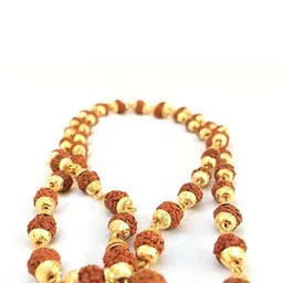 Divine souvenirs Unisex Rudhraksh Studded Chain-45