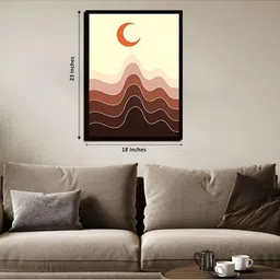 Chalk My Theme Brown & Pink 1 Piece Wood Abstract Wall Paintings-image-85