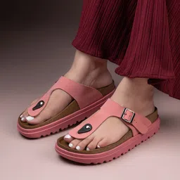 Mast & Harbour Women T-Strap Flats With Buckles-picture-40