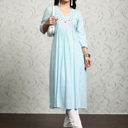 Vishudh Women Yoke Design Kurta-image-91