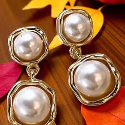 fabula Pearls Beaded Spherical Shaped Drop Earrings-42