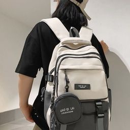 Briafinz Unisex Backpack with Compression Straps-image-95