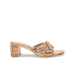 Rocia Embellished Open Toe Party Block Heels Sandals image 2