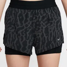 Nike Women Swift Dri-FIT Mid-Rise 2-in-1 Printed Running Shorts-image-11