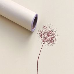 HOMEMATES Cream-Colored & Maroon Printed Waterproof Wall Sticker-57