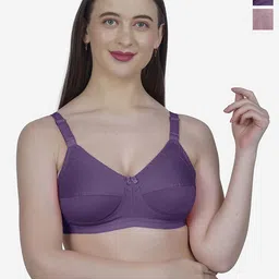 SHYAM SONS FLAIR Pack Of 2 Full Coverage Solid Bra-3