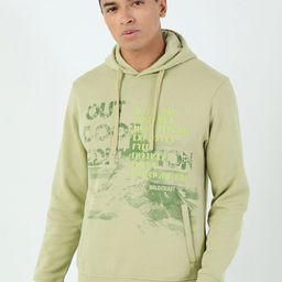 Wildcraft Men Typography Printed Hood Cotton Pullover Sweatshirt-picture-15
