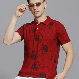 STELVIN Men Printed Polo Collar T-shirt-picture-45