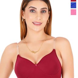 Liigne Pack Of 3 Full Coverage Lightly Padded T-shirt Bra-picture-11