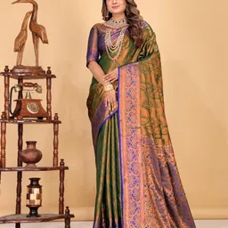jayant creation Woven Design Zari Banarasi Saree-picture-31