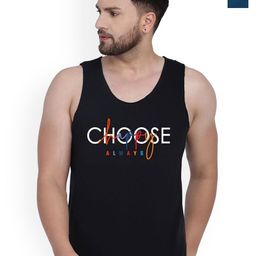 SLOWLORIS Pack Of 2 Printed Combed Cotton Gym Vests VSL26 CMB(CHS BLACK)(LOUD PEACOCK)-picture-33