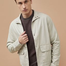 CODE by Lifestyle Men Stand Collar Solid Tailored Jacket-picture-23
