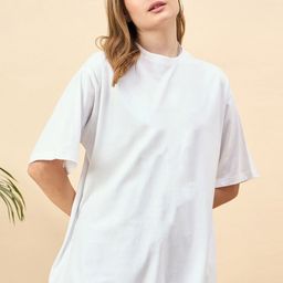 Mast & Harbour Women Printed Drop-Shoulder Sleeves Bio Finish T-shirt-image-30