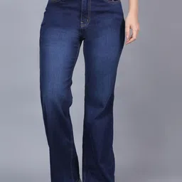 God's Club Women Bootcut High-Rise Light Fade Jeans-picture-1