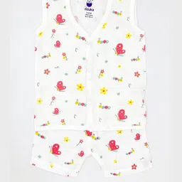 ZIZUKA Unisex Kids Printed Top with Shorts-image-43
