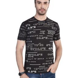 BE POSITIVE Men Typography Printed Round Neck Slim Fit T-shirt-image-97
