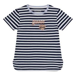 GUESS kids Girls Striped Round Neck Cotton T-shirt-image-91