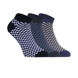 HEBTROCO Pack of 3 Cotton Ankle Length Socks-picture-8