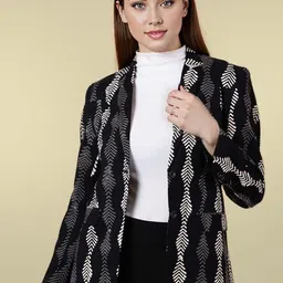 Talethread Printed Cotton Single-Breasted Casual Blazer-picture-53