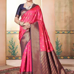Mitera Woven Design Zari Kanjeevaram Saree-image-84