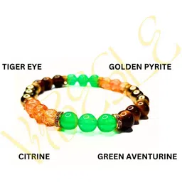VIBESLE Unisex Triple Beaded Crystal Bracelet-picture-24