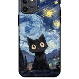 QRIOH Quirky Printed iPhone 11 Pro Max Back Case Mobile Accessories-image-66