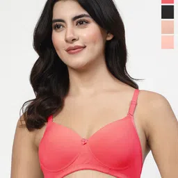LILY dapyklis Full Coverage Lightly Padded Non-Wired Back Closure T-shirt Bra-picture-18