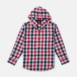 Gini and Jony Boys Standard Gingham Checks Opaque Checked Casual Shirt-image-78