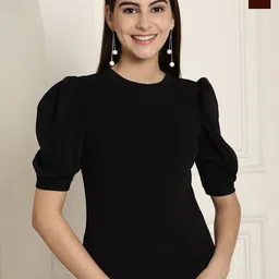 Tromko Puff Sleeve Top-image-28