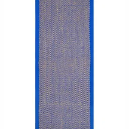 Saral Home Blue Textured Anti-Slip Floor Runner-26