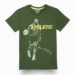 Gini and Jony Boys Printed Raw Edge T-shirt-55