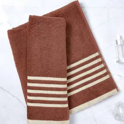 Layers Brown & Beige 1 Cotton 380 GSM Bath Towel-image-63