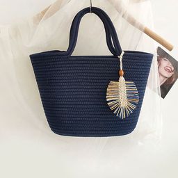 LULU & SKY Oversized Shopper Shoulder Bag with Applique-image-7