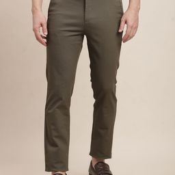 Turtle Men Relaxed Straight Fit Chinos Trousers-picture-28