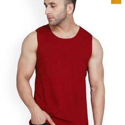 SLOWLORIS Pack Of 2 Printed Scoop Neck Bio-Wash Innerwear Gym Vests-picture-13