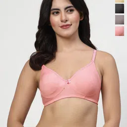 LILY Full Coverage Non Padded Non-Wired Back Closure T-shirt Bra-picture-12