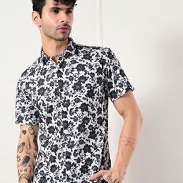 7 GEN Modern Floral Printed Spread Collar Shirt-image-69