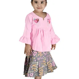 Smuktar garments Girls Pink Clothing Set-image-30
