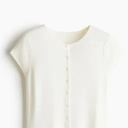 H&M Women Short-Sleeved Fine-Knit Cardigan-image-92