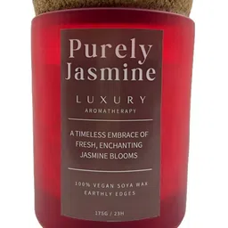 Earthly Edges Red & White Scented Jar Candle-image-21