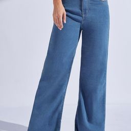 Miss Chase Women Wide Leg High-Rise Stretchable Jeans-picture-40