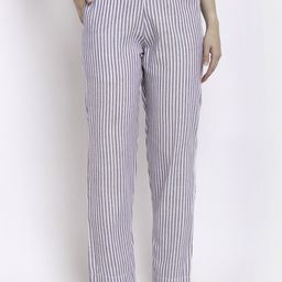 CORSICA Women Striped Tailored Trousers-image-54