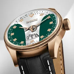 DOUBLERUN Men Dial & Leather Straps Analogue Multi Function Watch H05N11011-3