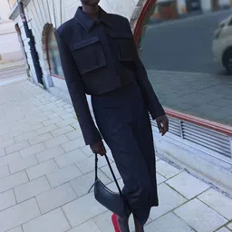 H&M Wide Twill Trousers-image-59