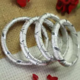 Kamule White Plastic Bangle-image-89