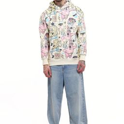 Bonkers Corner Men Printed SpongeBob All Over Hoodie-picture-12